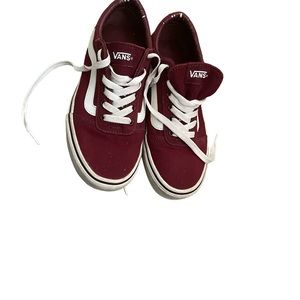 Maroon vans size women's 7.0